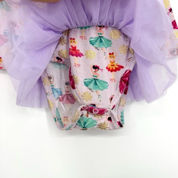Posh Peanut Adalyn Tulle Tutu Bodysuit Dress 6-12 Months Ballerina - Picture 5 of 7